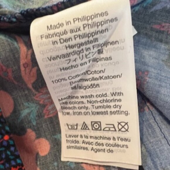 J. Crew Ratti Puff Sleeve Button Down Top in Scarf Paisley Print Size 14 - Picture 6 of 7